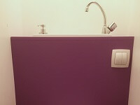WiCi Bati, lavabo intégré sur WC suspendu Geberit  - Monsieur G (75)